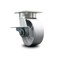 Service Caster 5 Inch Kingpinless Semi Steel Wheel Swivel Caster with Brake SCC-KP30S520-SSR-SLB - alternate 1